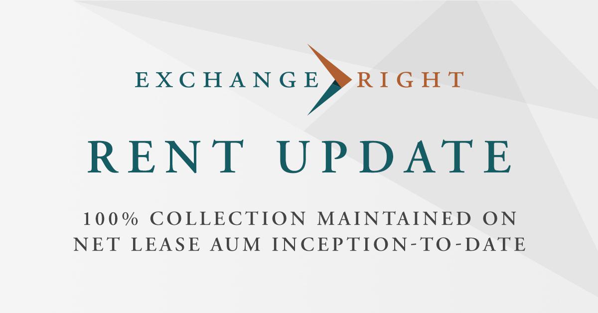 ExchangeRight Announces Collection Of 100% Of Rent Due Across Entire ...